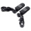 Highway Bar Footpegs Black Aluminum Left Right Front 4