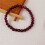 Handmade Garnet Beaded Bracelet Stretch Elastic 1 Piece 7