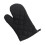 Oven Mitts Solid Color Heat Resistant Non-Slip Black 1 Pair 1