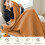 Cotton Blanket Lightweight 90x90 Inch Orange 8