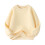 Kids Cotton Pullover Sweatshirt with Elbow Patches Yellow 1