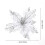 Glitter Poinsettia Christmas Ornaments 2-Pack Silver 5