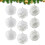 Glitter Shatterproof Christmas Ball Ornament White 9 pcs 1
