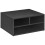 Three-Compartment Printer Storage Cabinet - Black 1