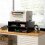 Three-Compartment Printer Storage Cabinet - Black 8