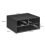 Three-Compartment Printer Storage Cabinet - Black 5