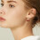 925 Silver Red Cherry Stud Earrings for Women 1 Pair 2