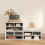 Three-Compartment Printer Storage Cabinet - White 8