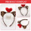 Cat Ears Headband Leopard Print Heart Shape 1 Pack 3