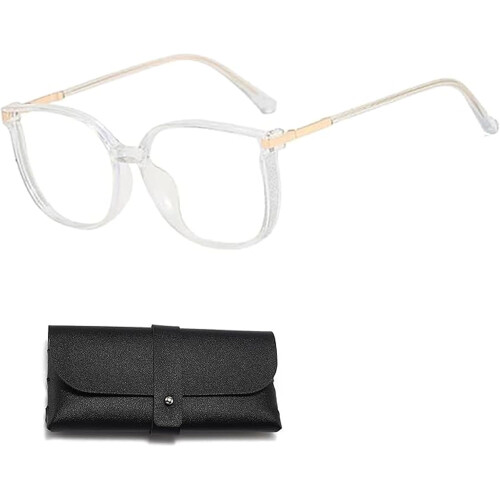 Women's Portable Anti-Blue Light Reading Glasses Dual Focus