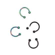 Stainless Steel Horseshoe Bars for Septum and Lip Piercings