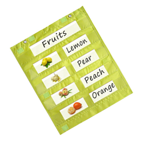 Whiteboard Pocket Chart Double-Sided Sentence Word Cards
