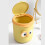 Yellow Owl Desktop Trash Can with Swing Lid 1pc 4