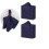 Cloth Napkins 17 Inch Navy Blue 24 Pcs Polyester 1
