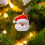 Mini White Christmas Plush Ornament 3 Inch 1