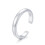 Sterling Silver Open Toe Ring for Women Adjustable 1