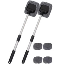 Windshield Cleaner Tool with Retractable Handle and 2