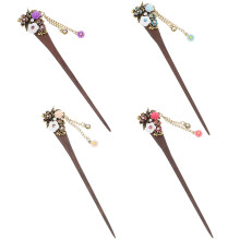 Vintage Hair Stick Coffee Color 1 Set