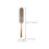 Round Blow Dry Brush Gold Plastic 1 Pack 2