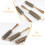 Round Blow Dry Brush Gold Plastic 1 Pack 8