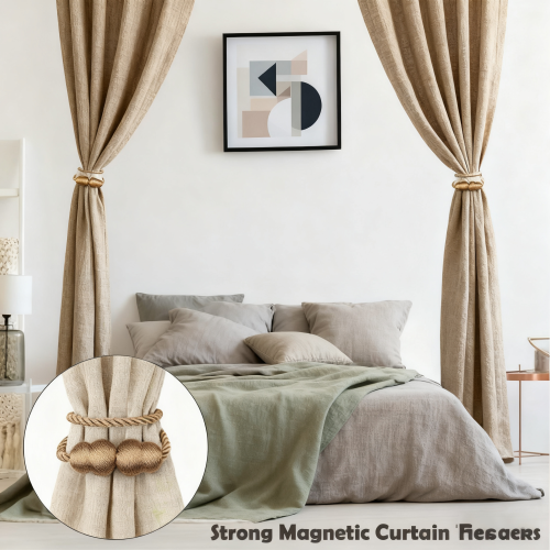 Vintage Style Magnetic Curtain Tie Backs 6 Piece 1