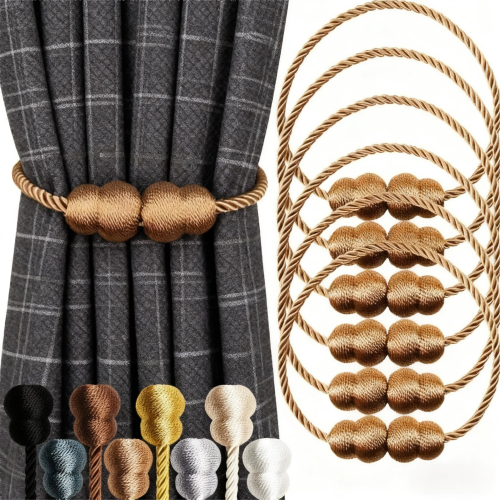 Vintage Style Magnetic Curtain Tie Backs 6 Piece 2