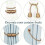 Vintage Style Magnetic Curtain Tie Backs 6 Piece 8