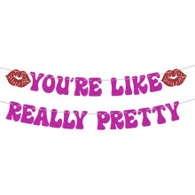 Mean Girls Theme Banner Rose Red 1 Pack
