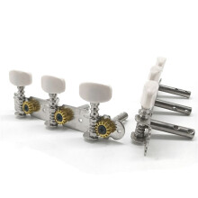 2set 1R1L Classical Guitar Locking String Tuning Pegs Keys Tuners Three Position Steel Column Knob Tuners