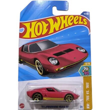 Hot Wheels 71 Lamboorghini Miura Sv Hw 70S Vs 90S Ages 3 And Up 78/250 (Red)