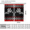 Racing Flag Curtains Black White Checkered Flame Design 2 4