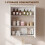 Homcom HOMCOM Wall Mounted Bathroom Mirror Storage Cabinet w/ Door Adjustable Shelf 4