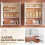 Homcom HOMCOM Wall Mounted Bathroom Mirror Storage Cabinet w/ Door Adjustable Shelf 5