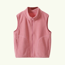 Fleece Vest for Kids 1-15 Years Sleeveless Solid Outerwear