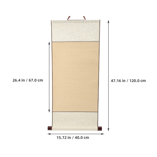 Blank Hanging Scroll Paper Reel 120x40x3 cm 2