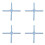 Silicone Heat Insulation Mat Foldable Cross-Shaped 2