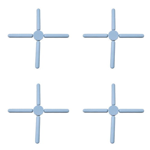 Silicone Heat Insulation Mat Foldable Cross-Shaped 1