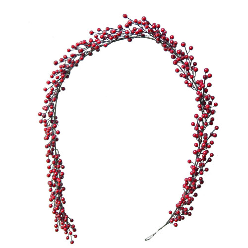 Norfolk Pine Garland with Red Berries 6ft 1