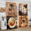 Coffee Theme Rustic Kitchen Curtains 2 Panels 42x54 inch 4