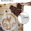 Coffee Theme Rustic Kitchen Curtains 2 Panels 42x54 inch 6