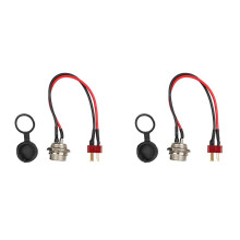 2X Interfaz de Carga Redonda para Scooter EléCtrico de 10 Pulgadas para Accesorios de Scooter de la Serie M4