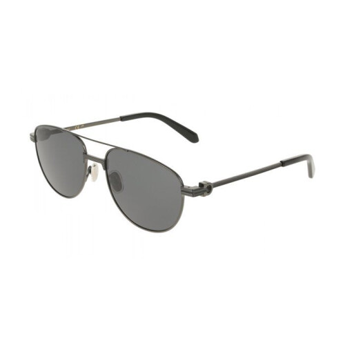 Ferragamo Sonnenbrille - FERRAGAMO - SF345S - Titan - Pilotenstil - Graue Gläser