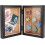 Wooden Medal Display Case Black Double Frame Acrylic Window 1