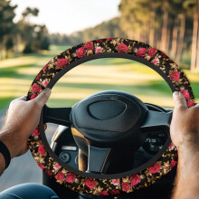 Rose Red Pink Golf Cart Steering Wheel Cover –