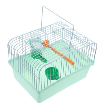 FRCOLOR Portable Bird Cage with Stand for Parakeets 1 Set