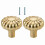 Multipurpose Brushed Gold Cabinet Pull Zinc Alloy 2-Pack 1