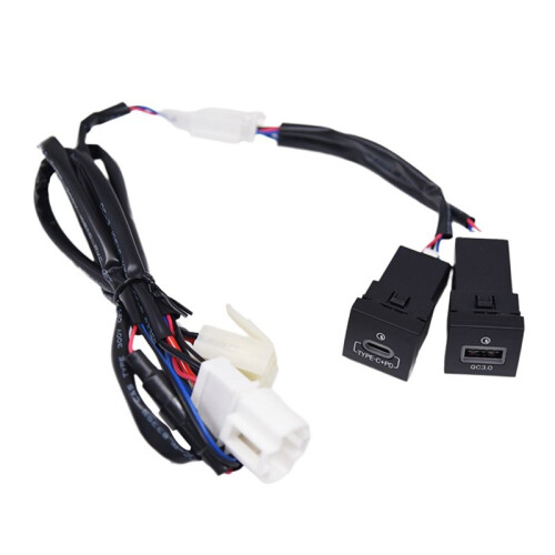 Car Charger Socket Cigarette Lighter QC3.0 PD USB Interface Use for   5 MK5   QC3.0+TYPE C