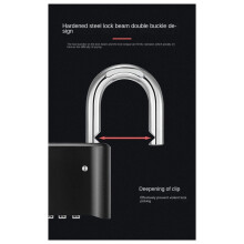 Shackle Combination Lock, Large Outdoor Padlock,Design of Hidden Password,Resettable Combination Lock Short