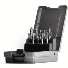 1/4 Carbide Burr Kit 1/4 Shank Die Grinding Bit Drill Bit for Metal Rotary Tool File Welding Wood Stone Deburring