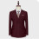 Men's Double-Breasted Suit Set Notch Lapel 6